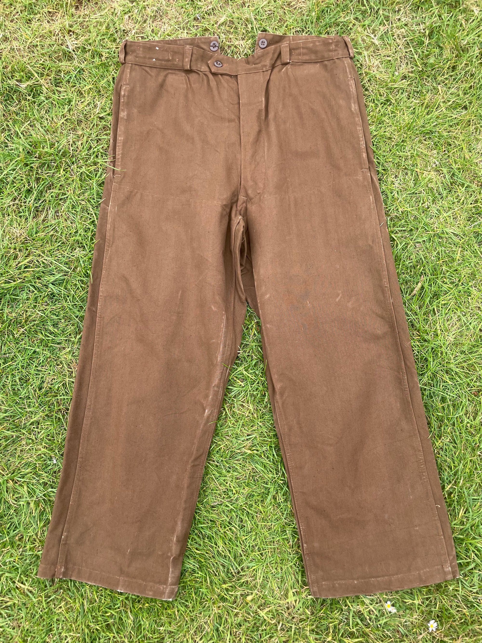 Vintage 1950's SNCF French Railway Pants, Un-worn Size 37